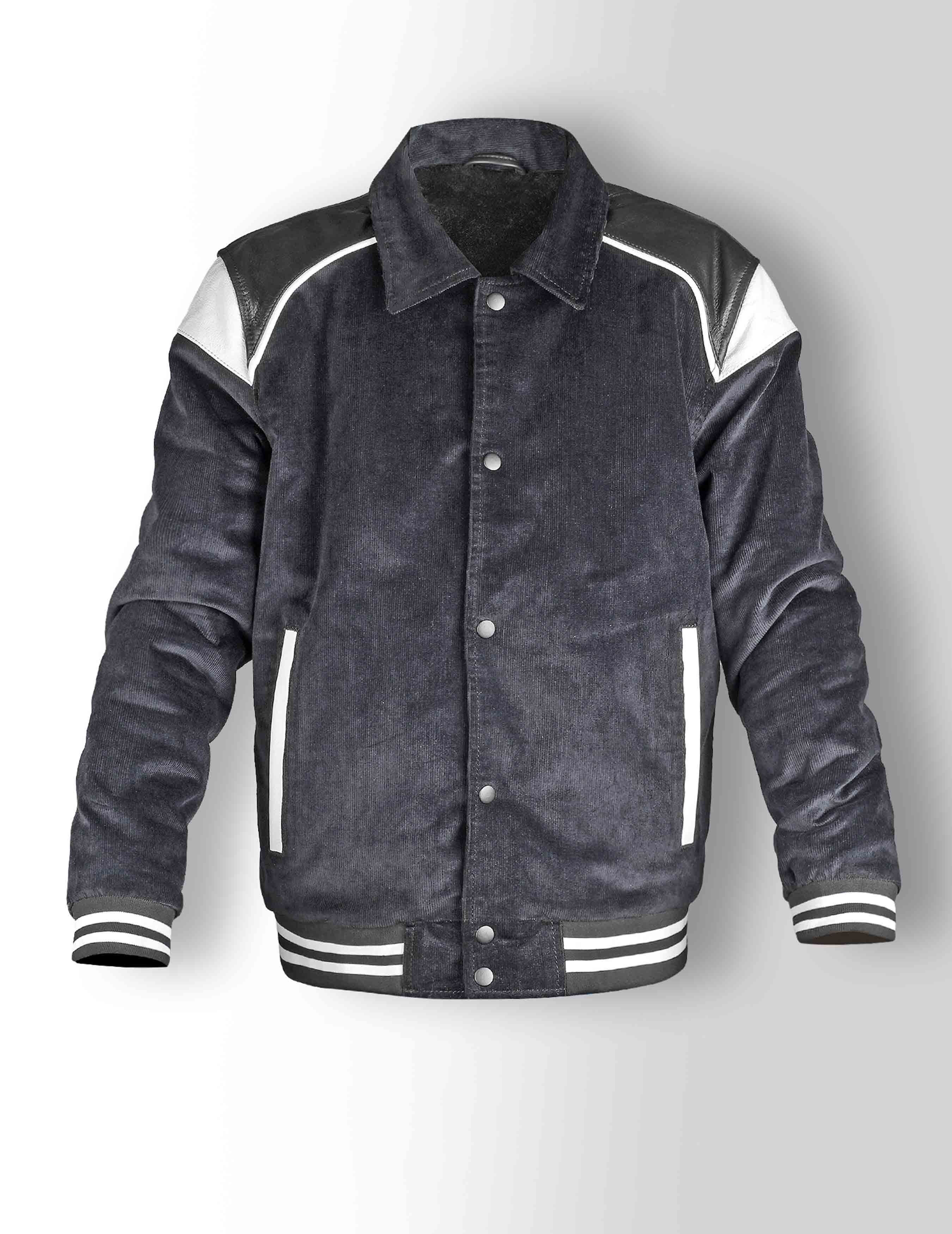 Men's Lapel Collar Varsity Jacket