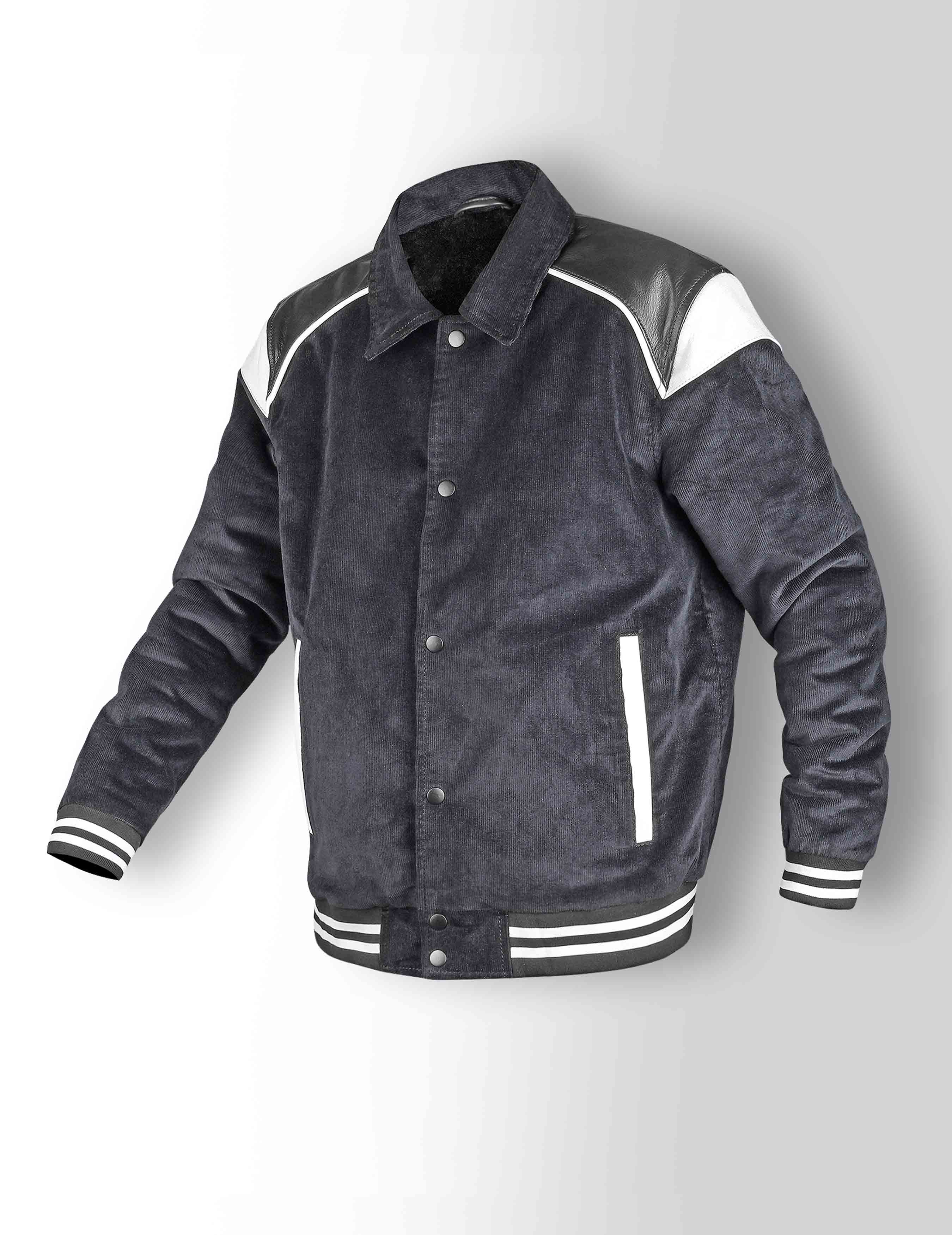 Men's Lapel Collar Varsity Jacket