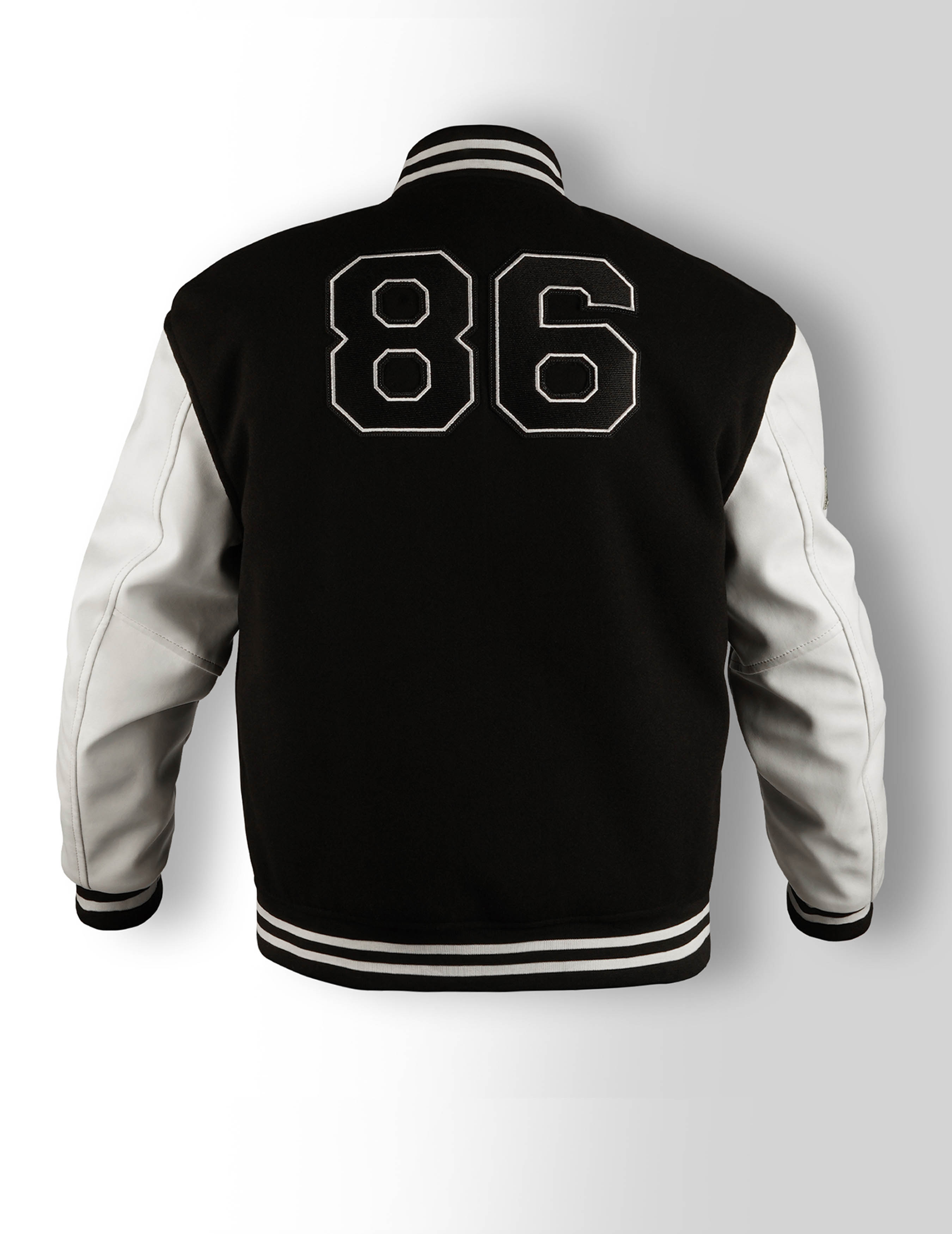 Men's Drop Shoulder Varsity Jacket back