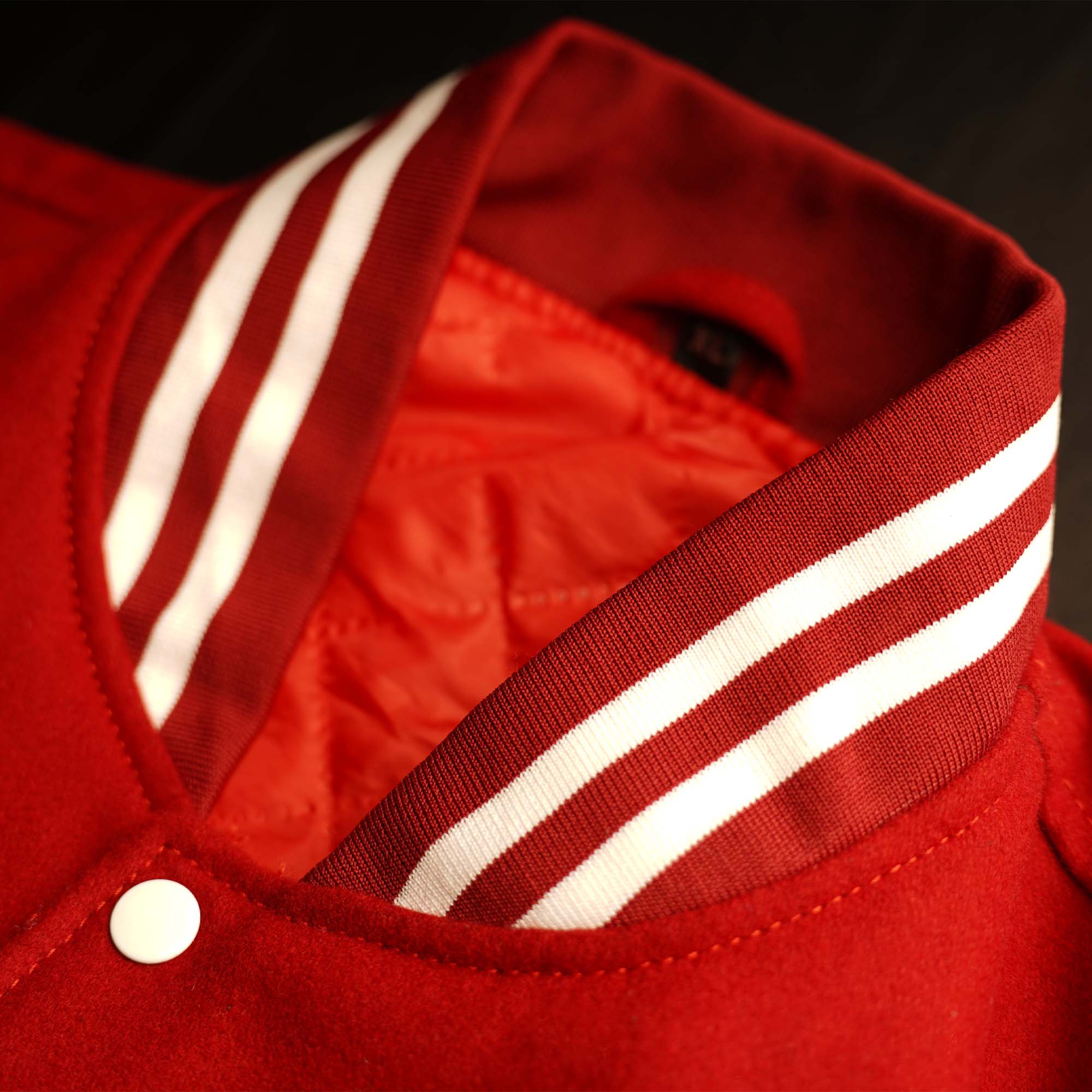 Men's Red Varsity Leather Jacket