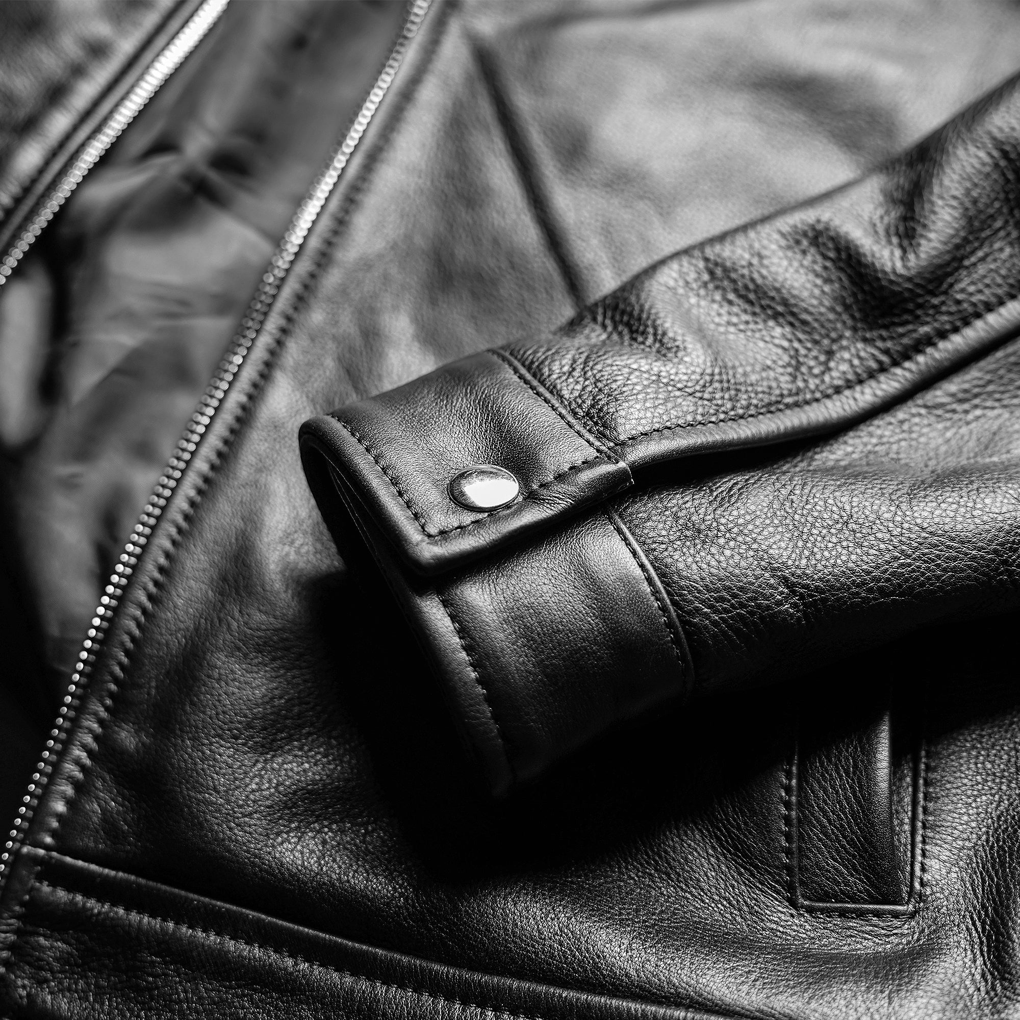 Men's Black Leather Jacket